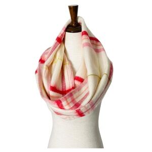 LOFT Brushed Plaid Infinity Scarf